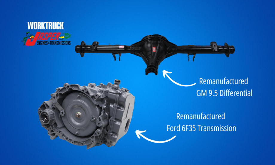 Jasper Remanufactured Transmission and Rear Differential for Ford and GM