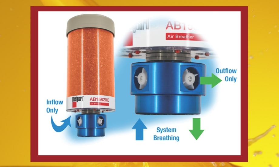 Air filtration illustration for bulk fluid storage tanks