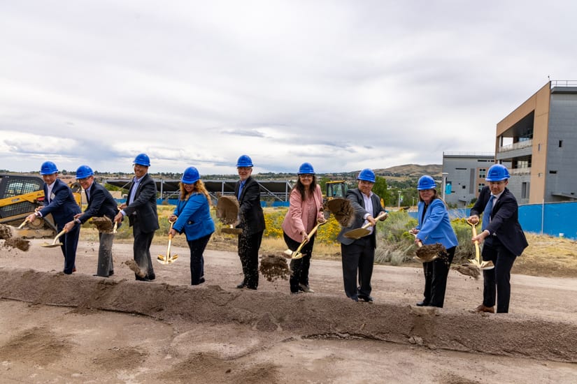 The ceremonial groundbreaking of NREL's Energy Materials and Processing at Scale (EMAPS) facility.