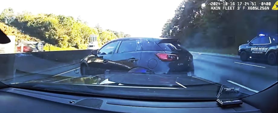 Atlanta Police Release Video of Pursuit & PIT of Armed Robbery Suspect