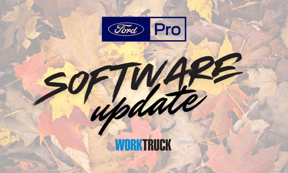 Ford Pro Software Update October 2024