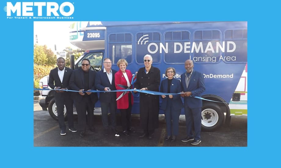 Officials at the Lansing Area On Demand ceremony