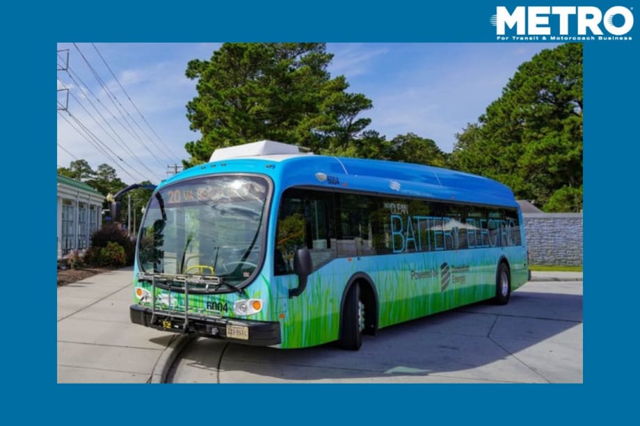 A hybrid-electric bus