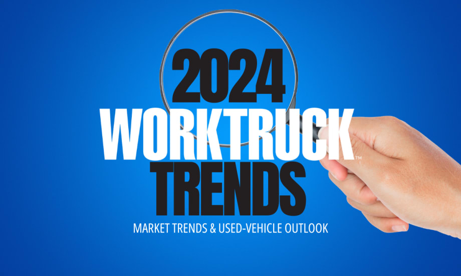2024 Work Truck Trends Market Trends and Used-Vehicles with Magnifying Glass