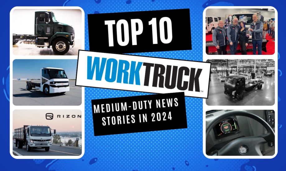 Collage of photos from Top 10 Medium-Duty News Stories of 2024.