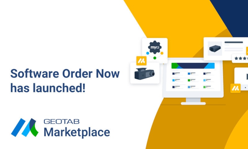 screenshot of Geotab web page.