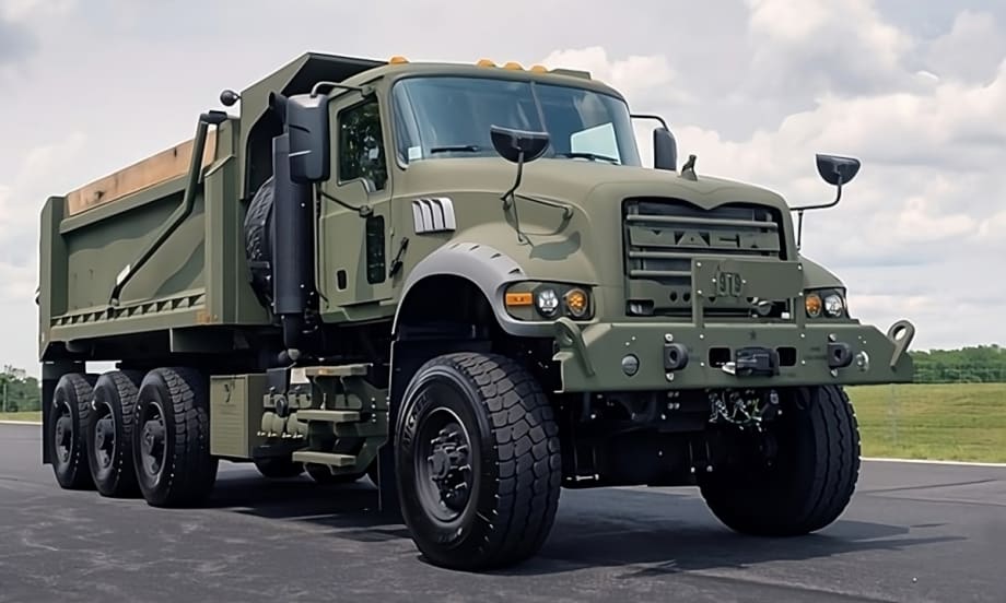 Mack Defense military dump truck