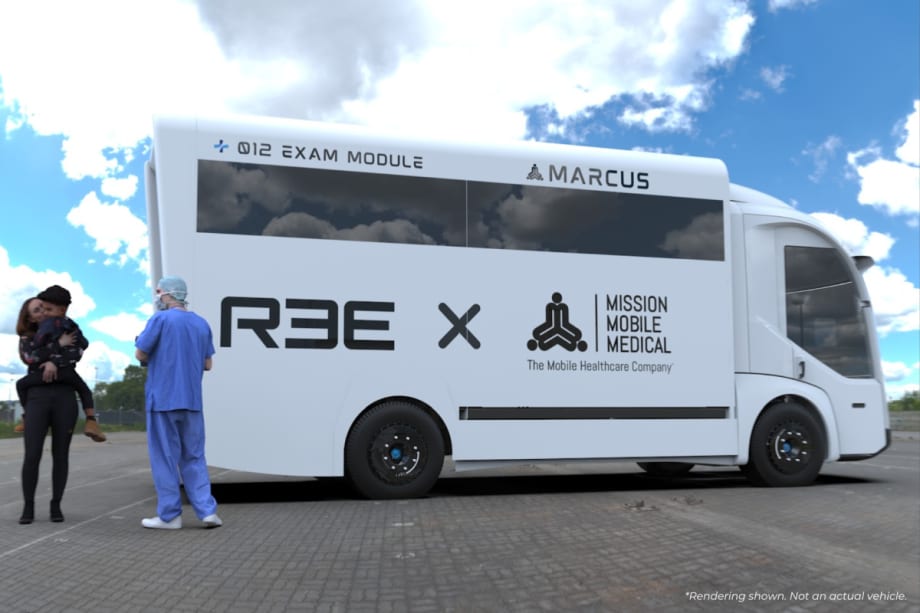 REE Automotive P7 electric mobile healthcare trucks