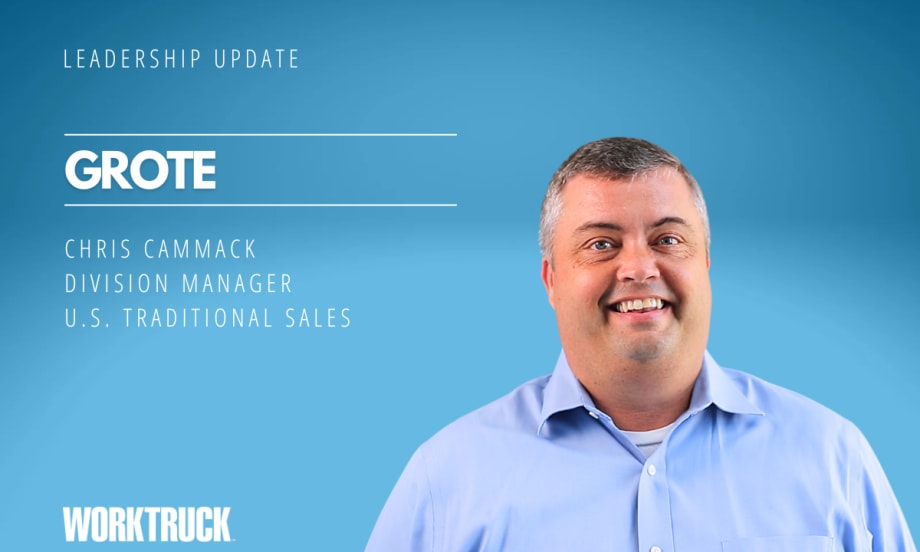 Business man against blue background and white text to explain his company and title.