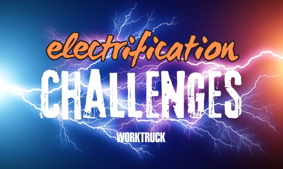 Electricity in the background with electrification challenges