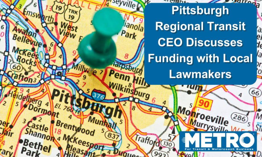 Pittsburgh map with pin