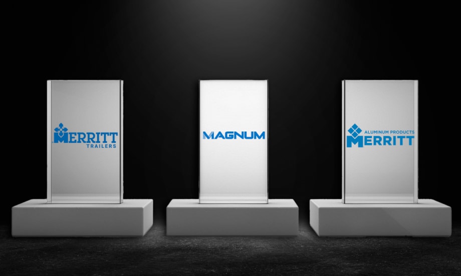 Three tombstones, each with a different company name, against a black background.