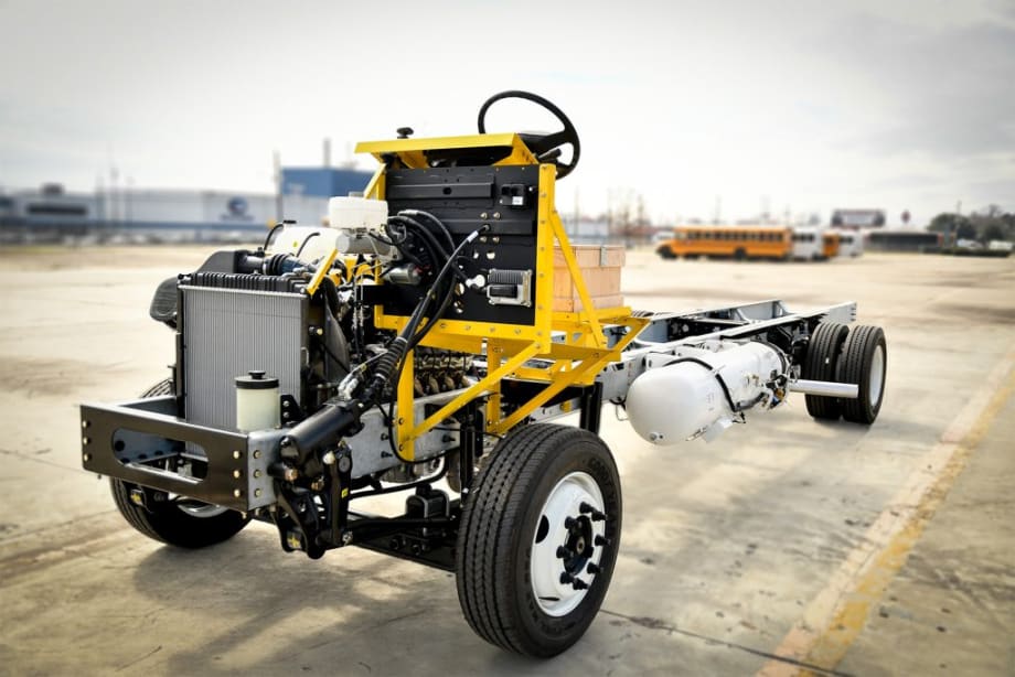Blue Bird Propane Powered Strip Chassis for medium-duty truck