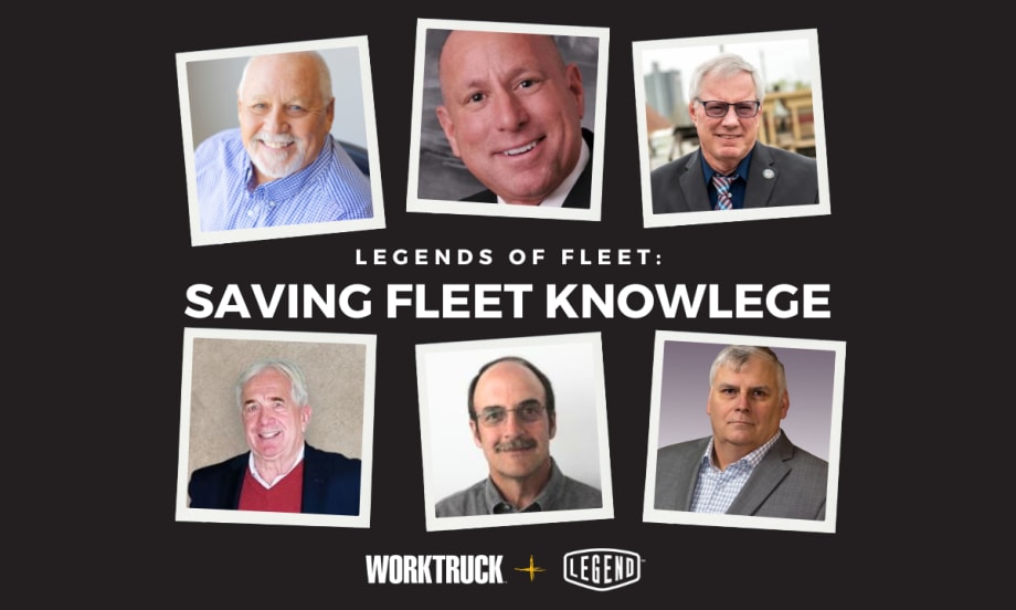 Collage of six fleet professionals featured in the Legends of Fleet video series, highlighting industry leaders sharing knowledge and stories on fleet management.