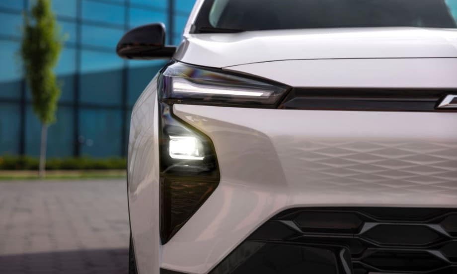 Front view of the upcoming Chevrolet Bolt EV, showcasing a revised front fascia for the 2027 model year.