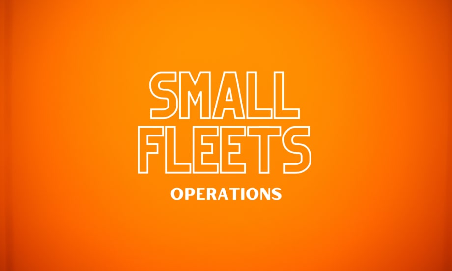 Orange background with Small Fleets - Operations in text