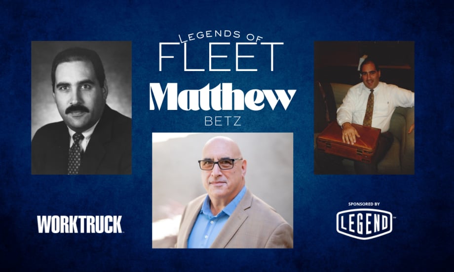 Matthew Betz, Legends of Fleet with three photos from his career, sponsored by Legend Fleet