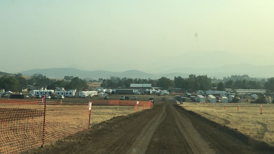 A smoky horizon demonstrating a natural disaster in effect.