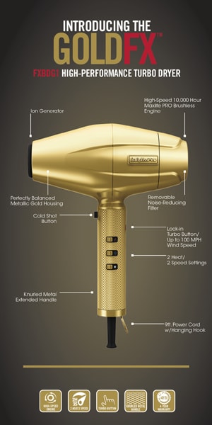 BaBylissPRO Introduces GOLD FX Dryer, High-Performance