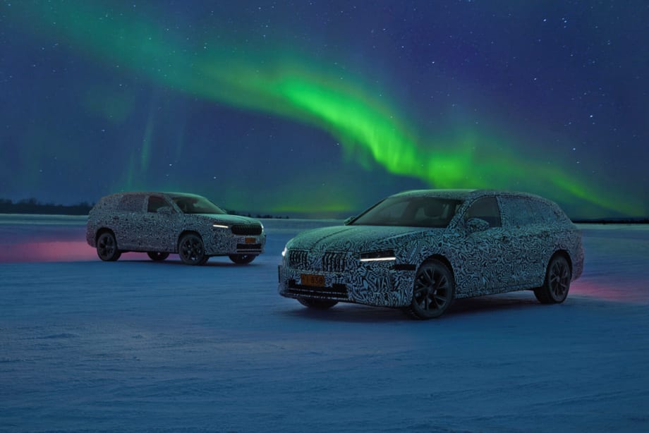 Škoda Tests New-Generation Kodiaq & Superb in Arctic Circle