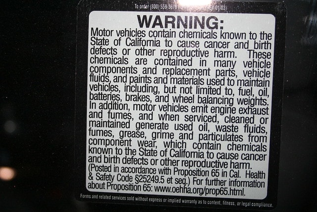 Chemical Exposure Warnings: New Rules for California Rental Car Operators
