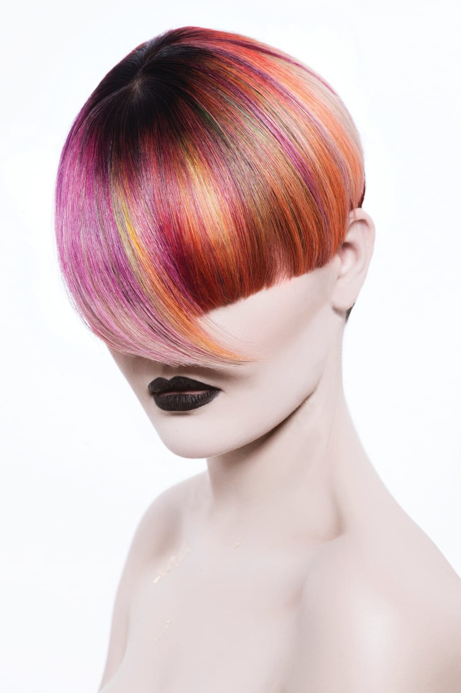 Gilded Geometric: Vertical Geometric Color from L'Anza