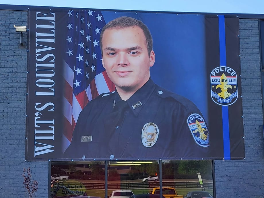 Critically Wounded Louisville Officer Honored with Banner