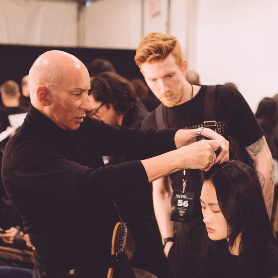 FW '17: Garren Creates a Double Top-Knot Look for Anna Sui