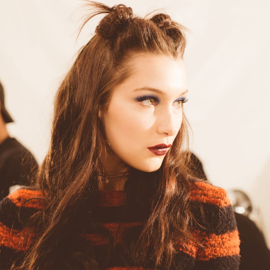 FW '17: Garren Creates a Double Top-Knot Look for Anna Sui