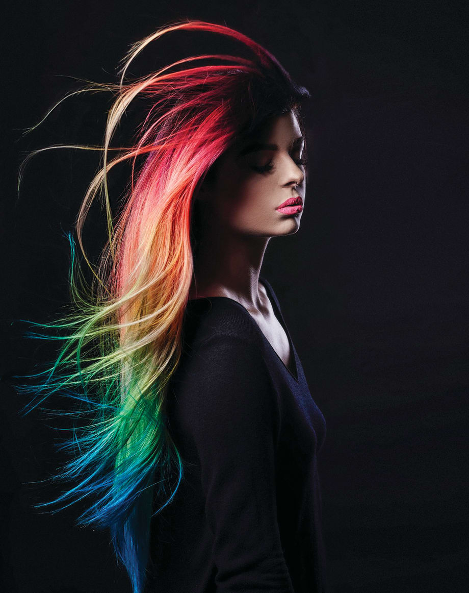 Electrified Spectrum: Rainbow Prism Color from Pulp Riot