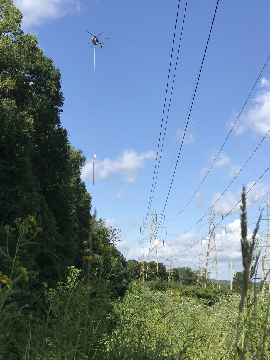 FirstEnergy Trims Trees with Aerial Saw