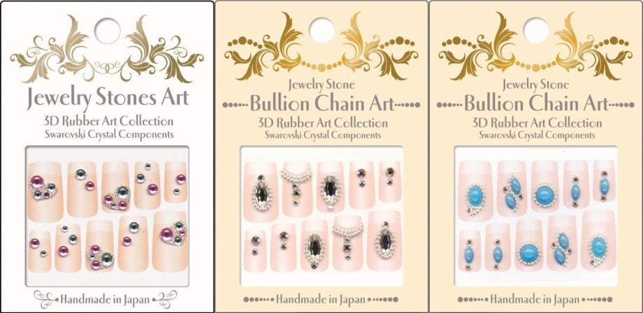 3-D Swarovski Japanese Nail Art Stickers