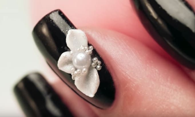 3-D Acrylic Petals Nail Art Tutorial