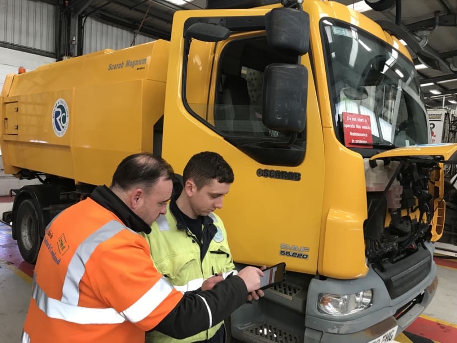 Fleet Manager Gareth Healey Digitizes Council Workshops