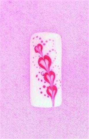 Nail Art Designs Created with Colored Gels