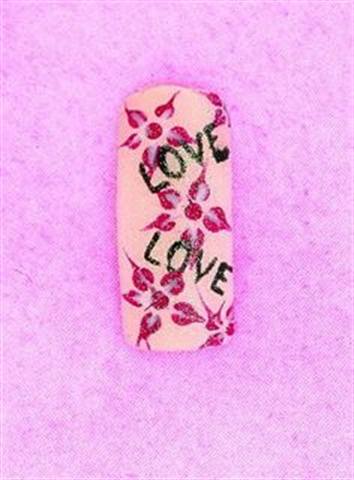 Nail Art Designs Created with Colored Gels