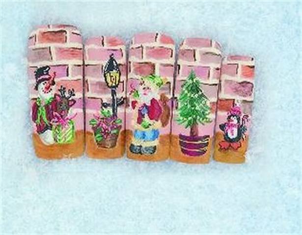 Be of Good Cheer - Holiday Nail Art