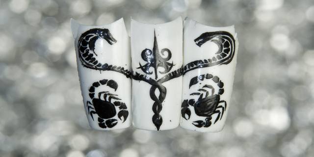 All Tatted Up -- a Tattoo Nail Art Gallery