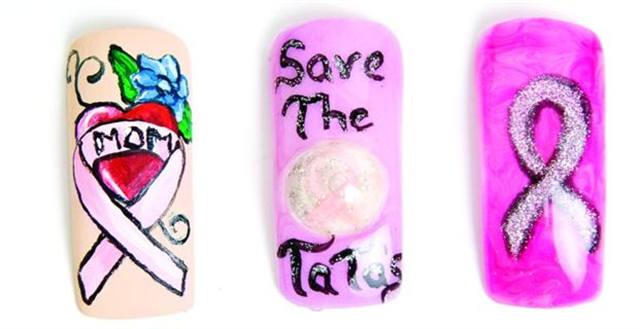 Breast Cancer Awareness Nail Designs 2009: Symbols of Strength and Hope