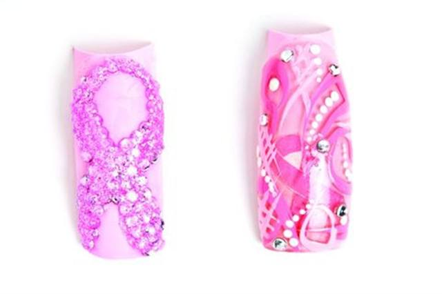 Breast Cancer Awareness Nail Designs 2009: Symbols of Strength and Hope