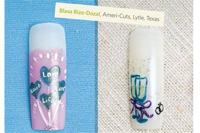 Blushing Bridal Nails