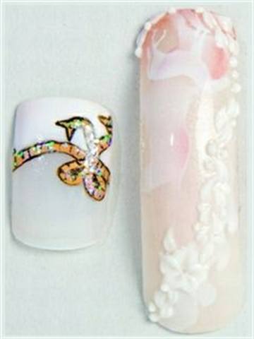 Here Comes the Bridal Nail Art
