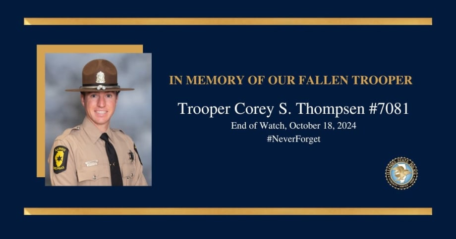 Illinois State Police Officer Killed in On-Duty Crash