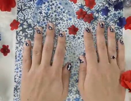 Fourth of July Nail Art Design Tutorial: Look DIY