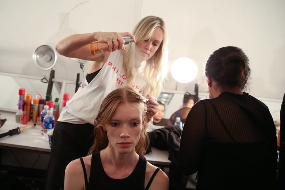 Soft & Rebellious Hair by Anthony Turner at Prabal Gurung S/S '17