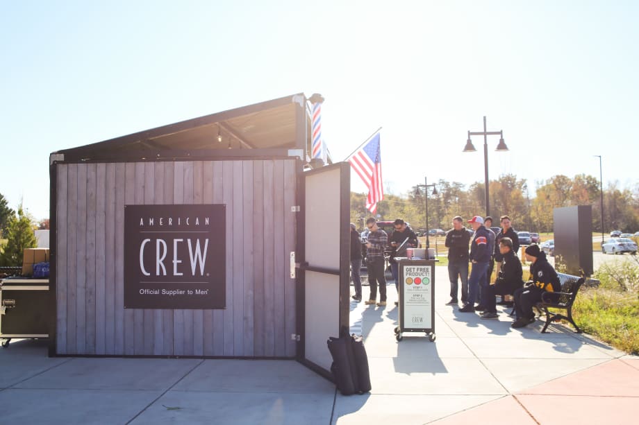 American Crew Honors Veterans at Military Base for Veteran's Day