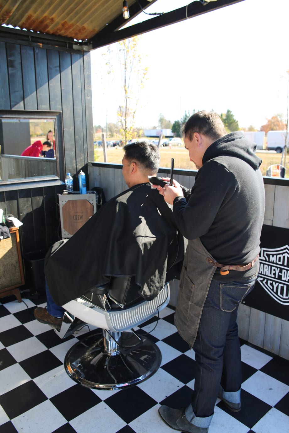 American Crew Honors Veterans at Military Base for Veteran's Day