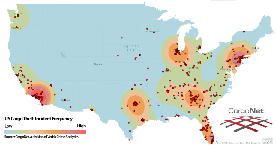 Cargo Theft Declines in 2014, Average Value Increases