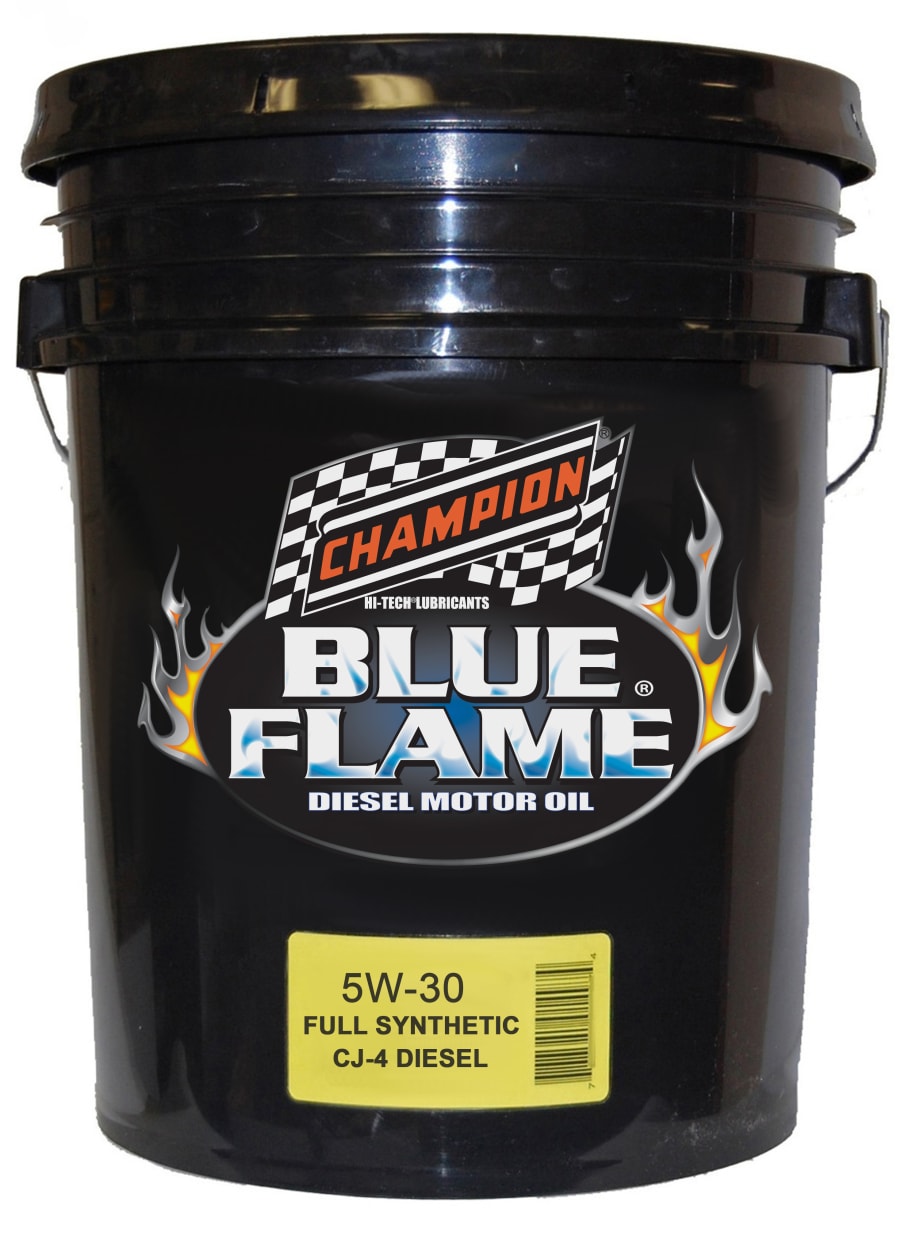 Champion Launches Blue Flame SAE 5W-30 API CJ-4 Diesel Motor Oil 