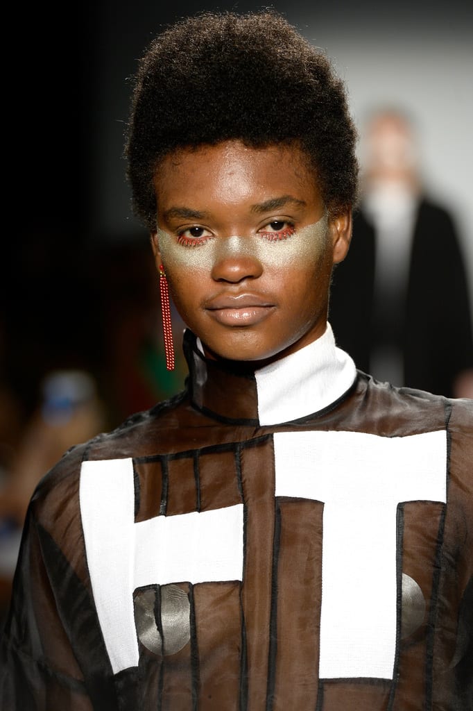 NYFW: Futuristic Hair and Makeup by ECRU New York at Flying Solo SS '19 Show